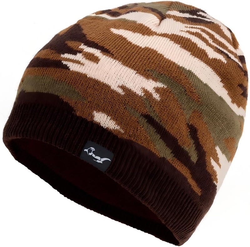 OTTER 100% Waterproof Windproof Beanie Hat - Fleece Lined Skull Cap for Men & Women Warm Winter Knit Cap for Hiking, Skiing. - Image 1